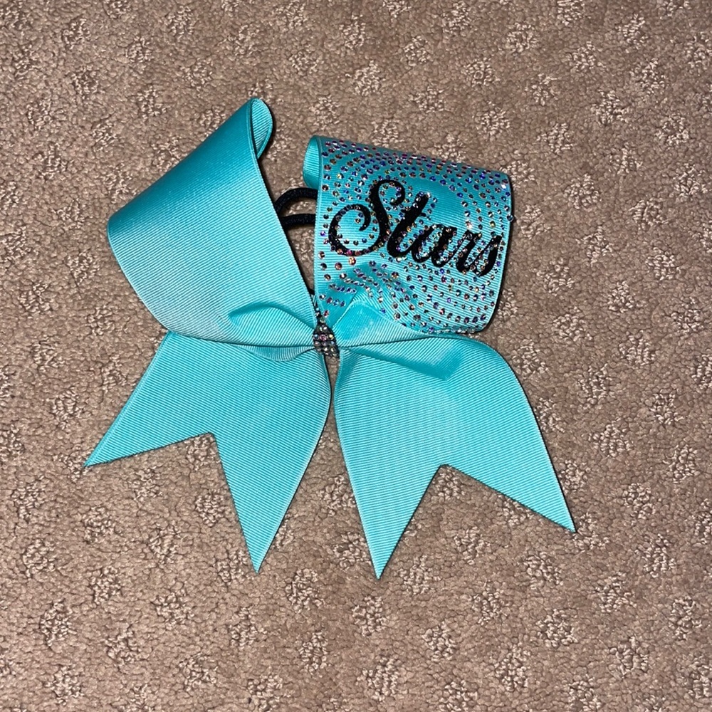 Shooting Stars teal bow